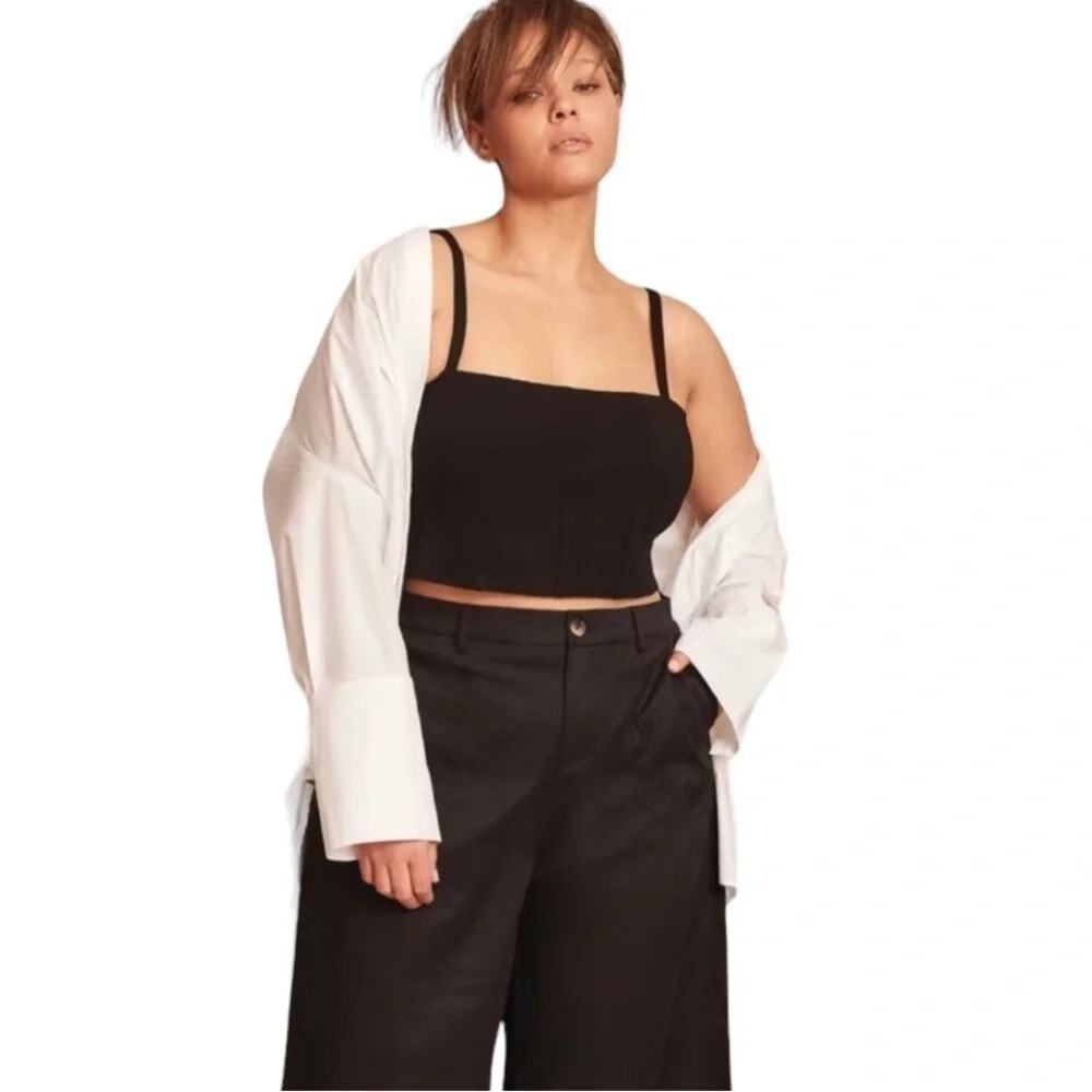 11 HONORE Shayla Black Corset Cropped Top Size 2 (2XL)